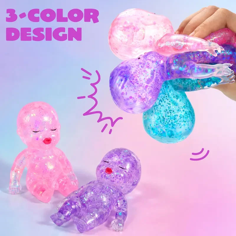Glitter Squishy Baby Toy