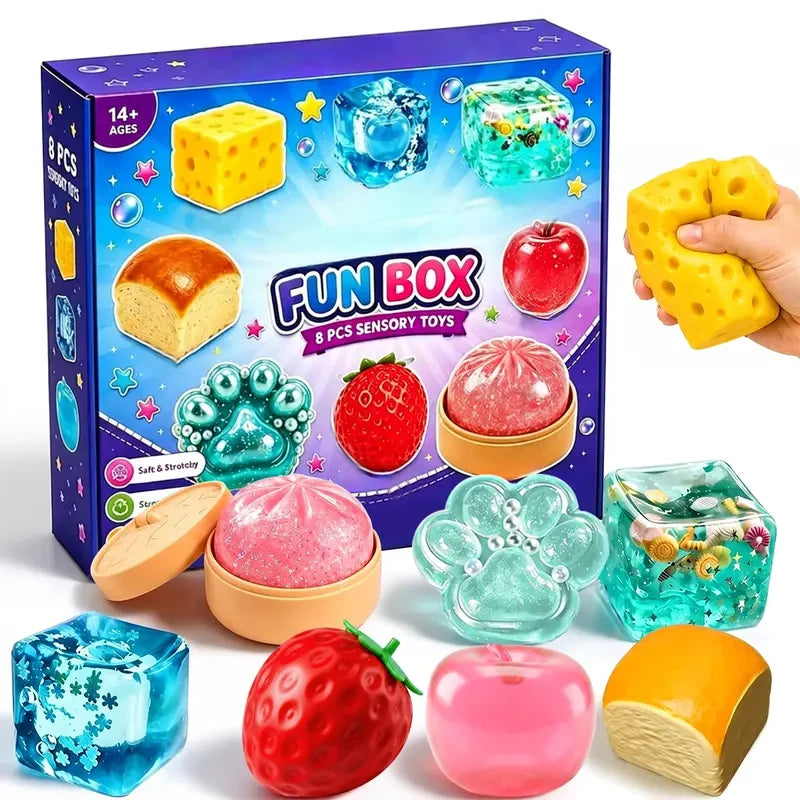 Mini Silicone Animal Squishy Toy Set