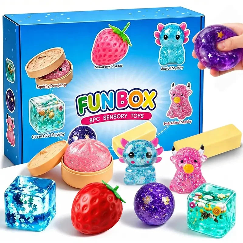 Mini Silicone Animal Squishy Toy Set
