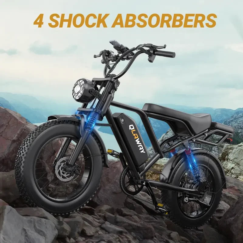 VOLTVOGU Full-Suspension Electric Off-Road Bike