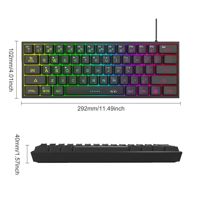 Compact RGB Gaming Keyboard