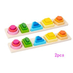 Wooden Geometric Sorting Stacking Toy