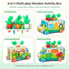 Wooden Montessori Shape Sorter Bus