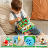 Wooden Montessori Shape Sorter Bus