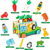 Wooden Montessori Shape Sorter Bus